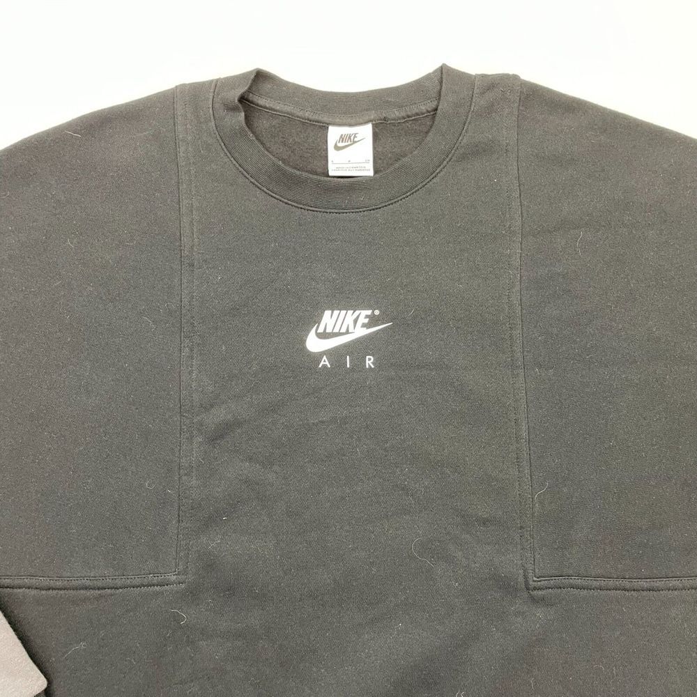 Nike Air Get Over Your Fear Of Heights Sweatshirt Black Crew Neck Small - Picture 2 of 12